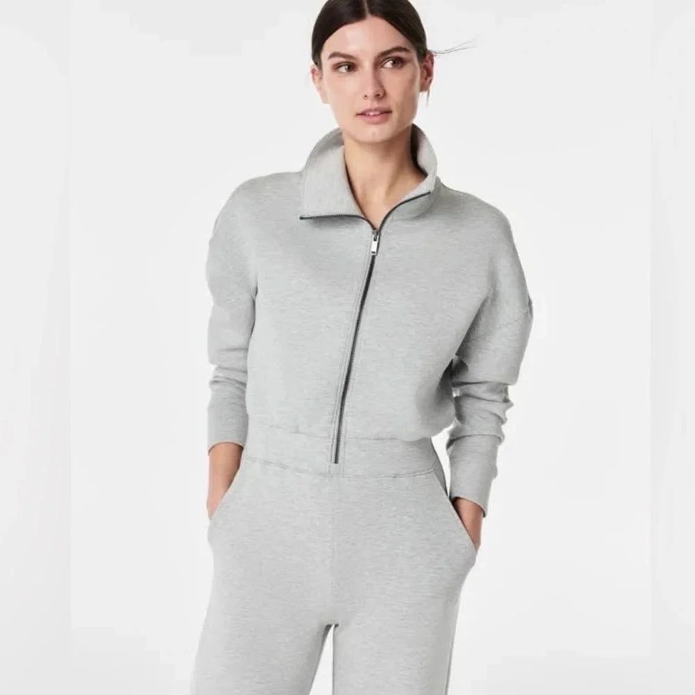 SPANX Light Gray Wide Leg Jumpsuit - Picture 2 of 4